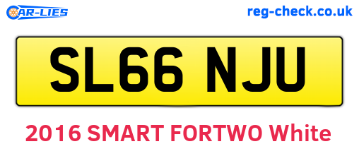 SL66NJU are the vehicle registration plates.