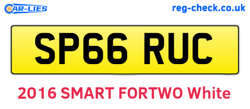 SP66RUC are the vehicle registration plates.