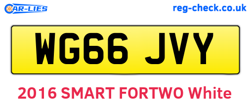 WG66JVY are the vehicle registration plates.