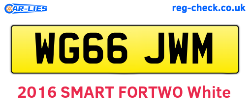 WG66JWM are the vehicle registration plates.