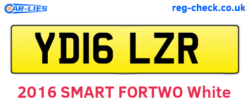 YD16LZR are the vehicle registration plates.