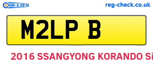 M2LPB are the vehicle registration plates.