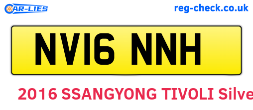 NV16NNH are the vehicle registration plates.