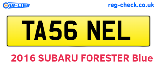 TA56NEL are the vehicle registration plates.