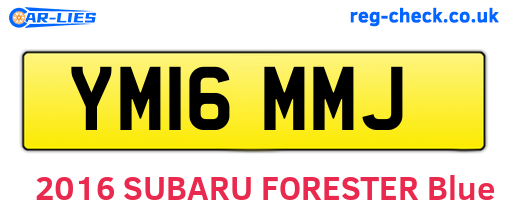 YM16MMJ are the vehicle registration plates.