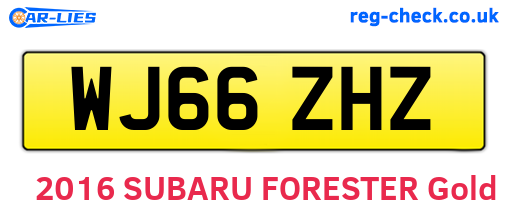 WJ66ZHZ are the vehicle registration plates.