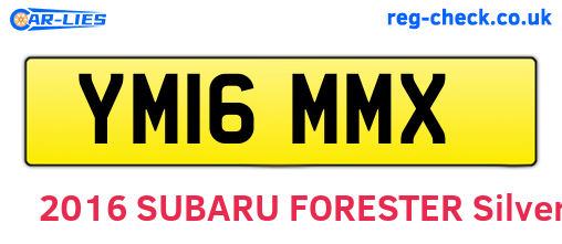 YM16MMX are the vehicle registration plates.