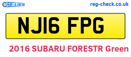 NJ16FPG are the vehicle registration plates.