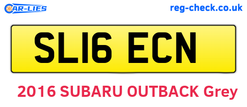 SL16ECN are the vehicle registration plates.