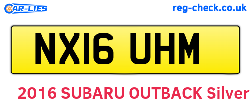 NX16UHM are the vehicle registration plates.