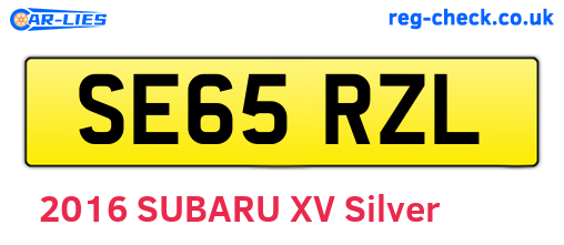 SE65RZL are the vehicle registration plates.