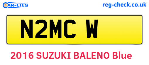 N2MCW are the vehicle registration plates.