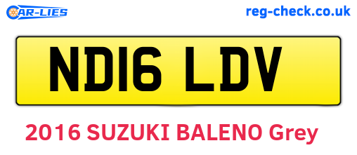 ND16LDV are the vehicle registration plates.