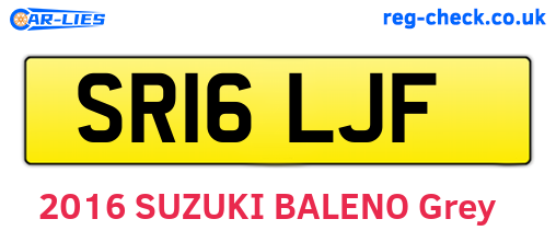 SR16LJF are the vehicle registration plates.