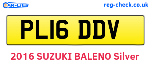 PL16DDV are the vehicle registration plates.