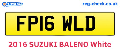 FP16WLD are the vehicle registration plates.