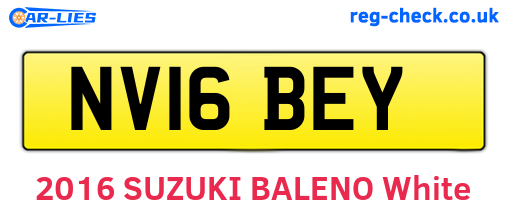 NV16BEY are the vehicle registration plates.