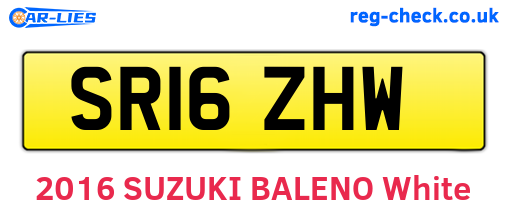 SR16ZHW are the vehicle registration plates.
