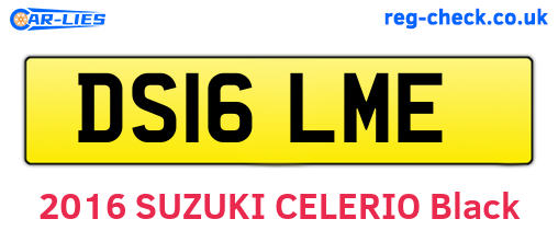 DS16LME are the vehicle registration plates.