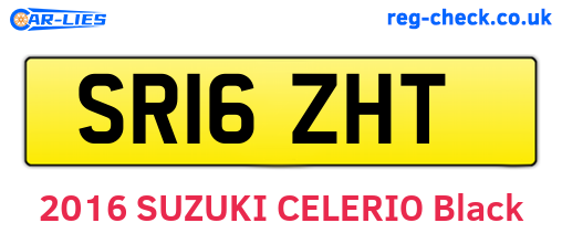 SR16ZHT are the vehicle registration plates.
