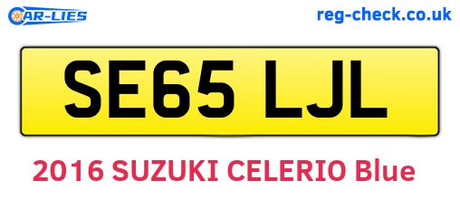 SE65LJL are the vehicle registration plates.