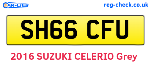 SH66CFU are the vehicle registration plates.