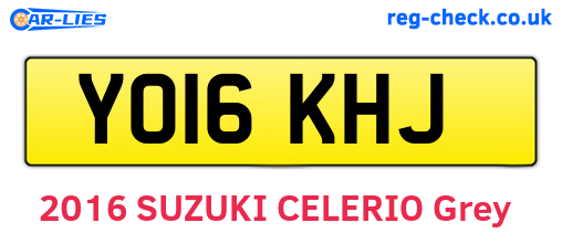 YO16KHJ are the vehicle registration plates.