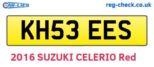 KH53EES are the vehicle registration plates.
