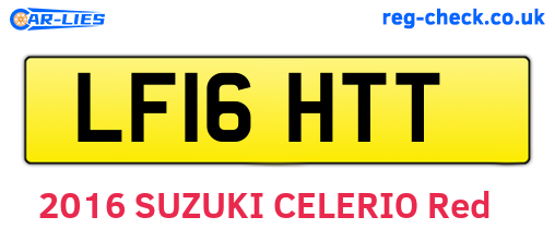 LF16HTT are the vehicle registration plates.