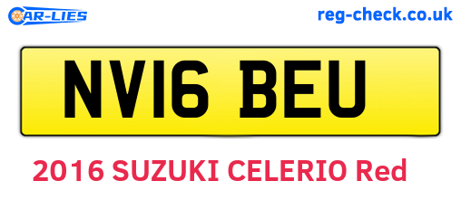 NV16BEU are the vehicle registration plates.