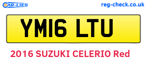 YM16LTU are the vehicle registration plates.