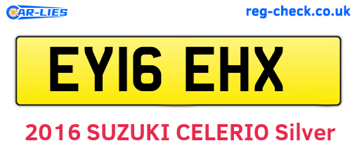 EY16EHX are the vehicle registration plates.