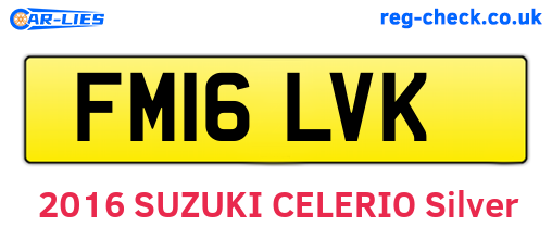 FM16LVK are the vehicle registration plates.