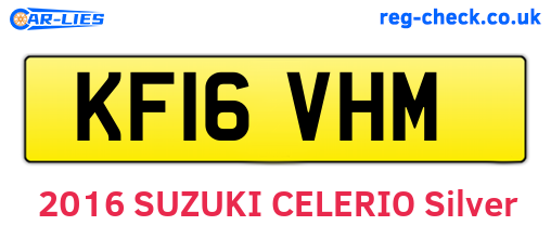 KF16VHM are the vehicle registration plates.