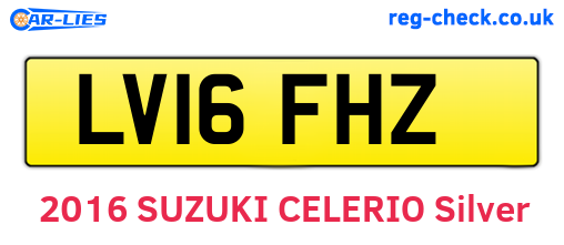 LV16FHZ are the vehicle registration plates.