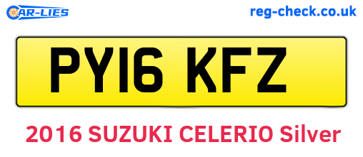PY16KFZ are the vehicle registration plates.
