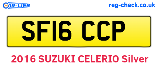 SF16CCP are the vehicle registration plates.