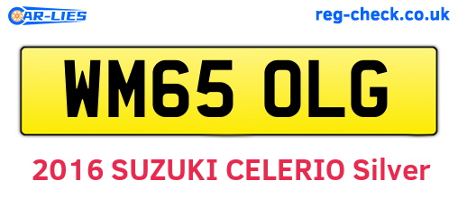 WM65OLG are the vehicle registration plates.