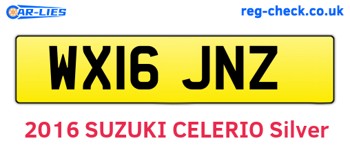 WX16JNZ are the vehicle registration plates.