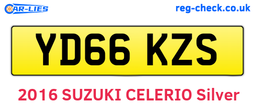 YD66KZS are the vehicle registration plates.