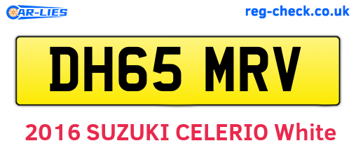 DH65MRV are the vehicle registration plates.