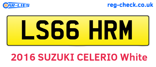LS66HRM are the vehicle registration plates.
