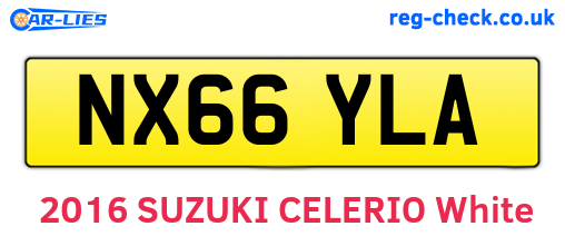 NX66YLA are the vehicle registration plates.