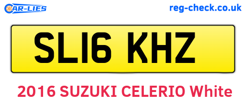 SL16KHZ are the vehicle registration plates.