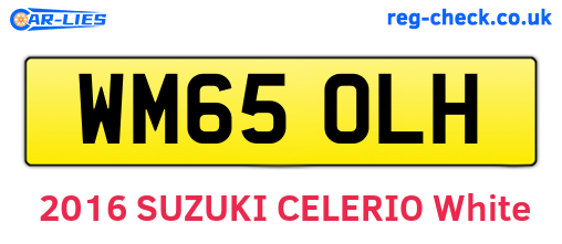 WM65OLH are the vehicle registration plates.