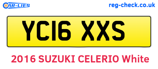YC16XXS are the vehicle registration plates.