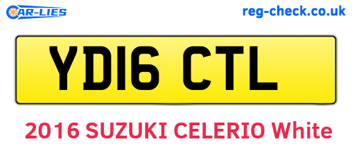 YD16CTL are the vehicle registration plates.