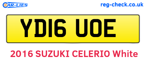 YD16UOE are the vehicle registration plates.