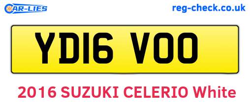 YD16VOO are the vehicle registration plates.