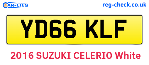 YD66KLF are the vehicle registration plates.